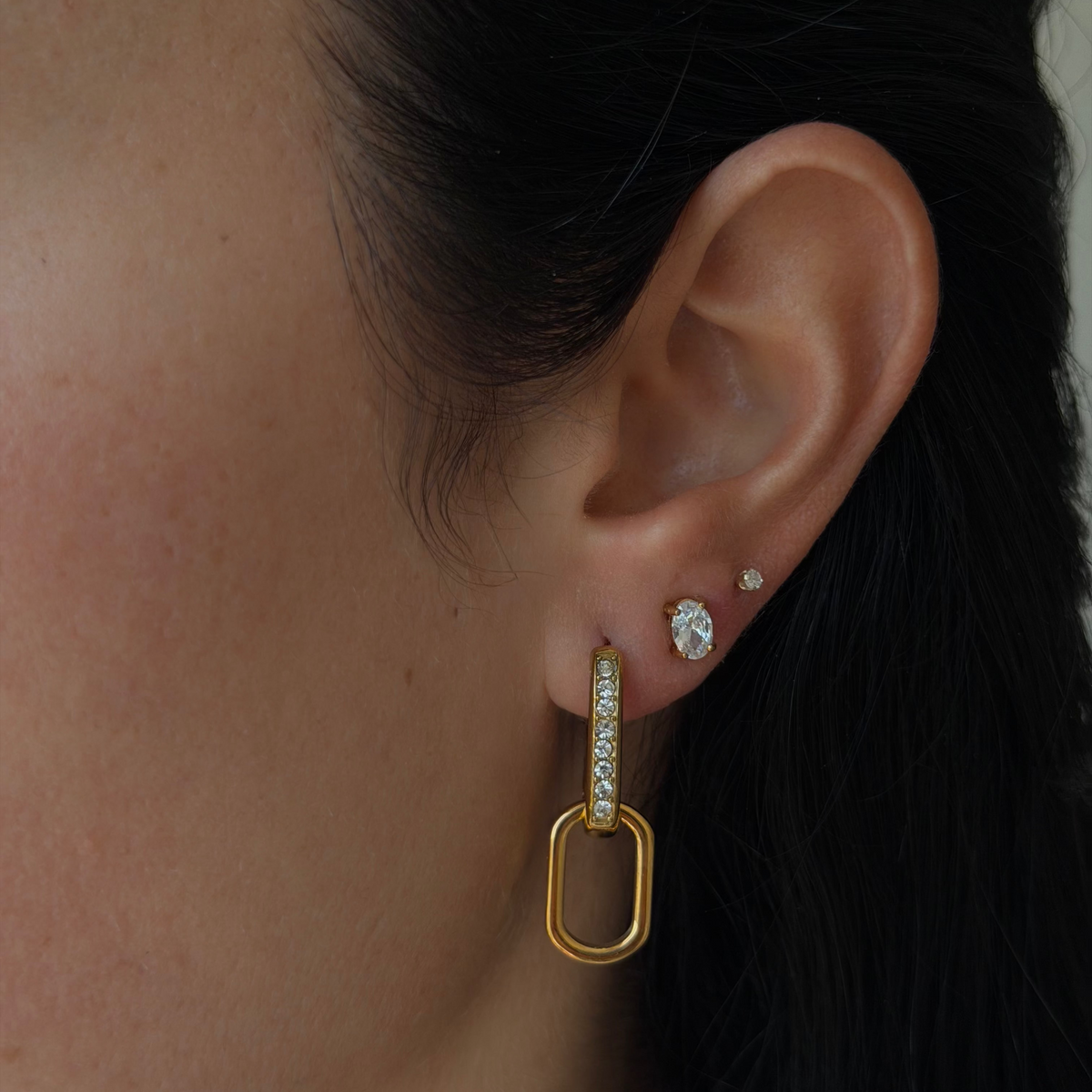 Chained Together Earrings | By Qivii