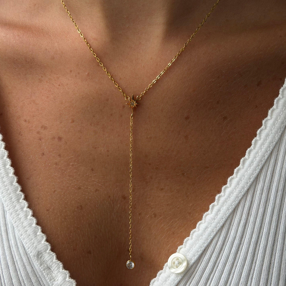 Stellar Lariat Necklace | By Qivii