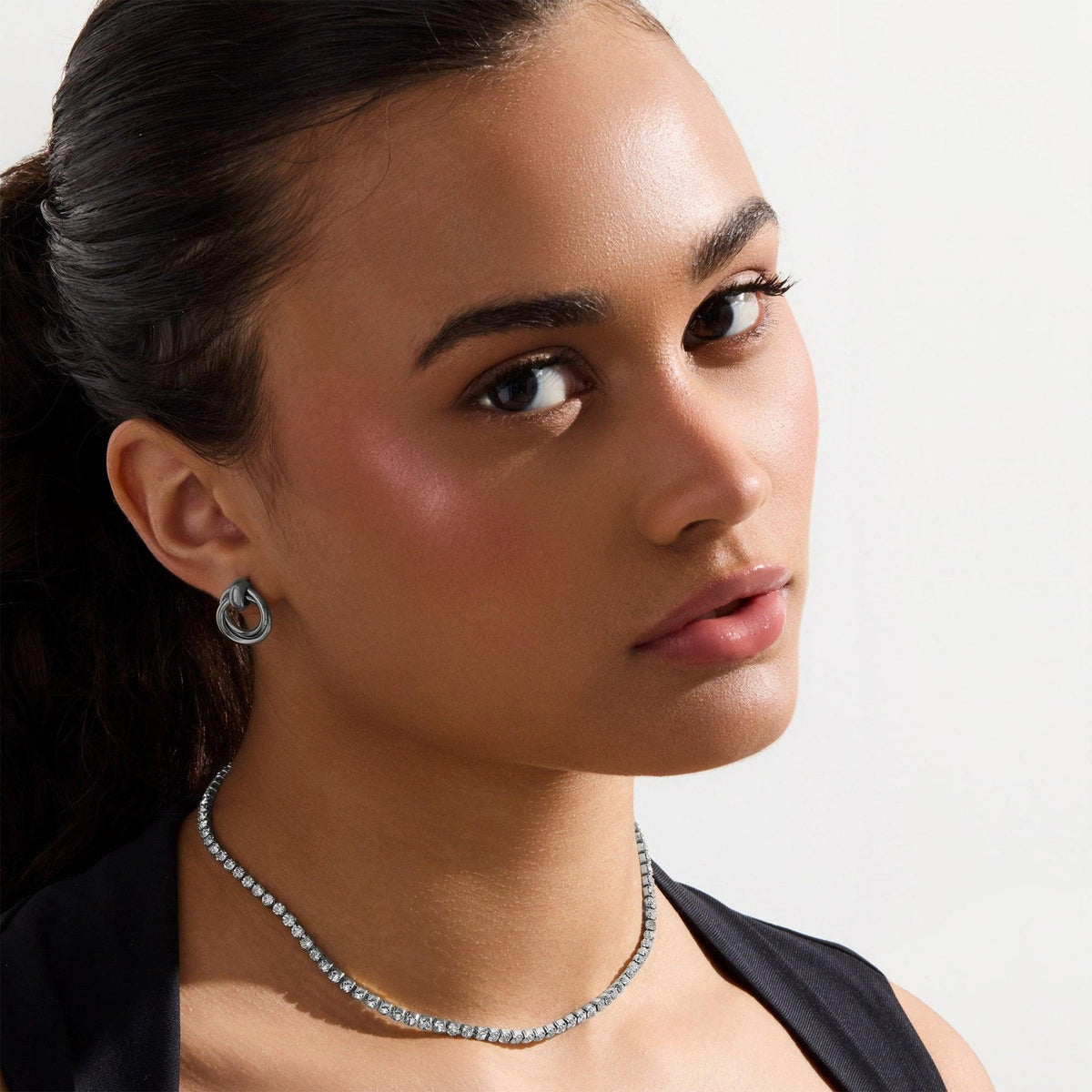 Nena Tennis Necklace | By Qivii