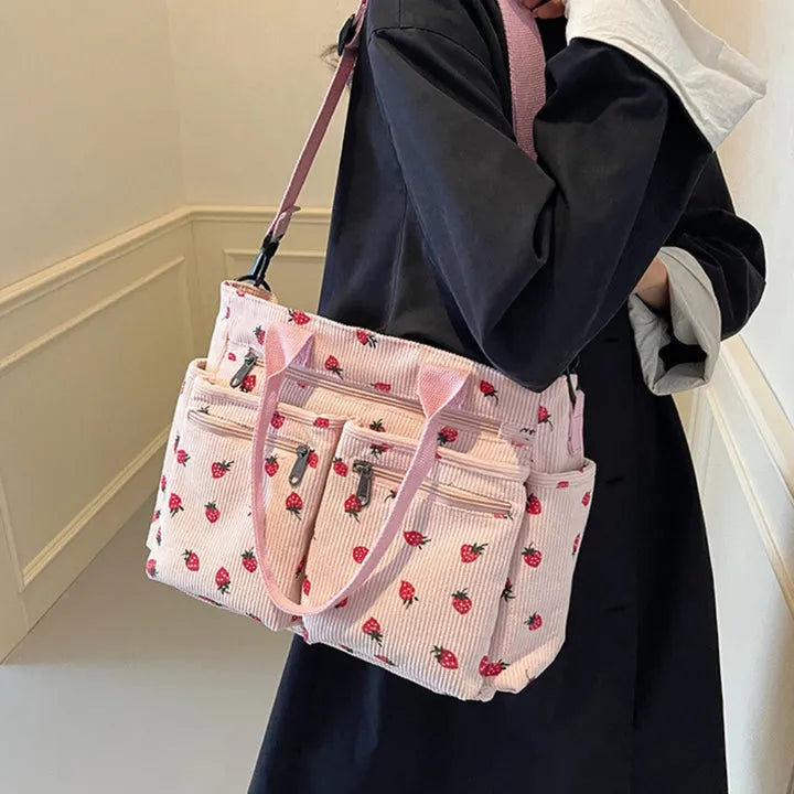Kanna | Corduroy & Strawberry  - By Qivii