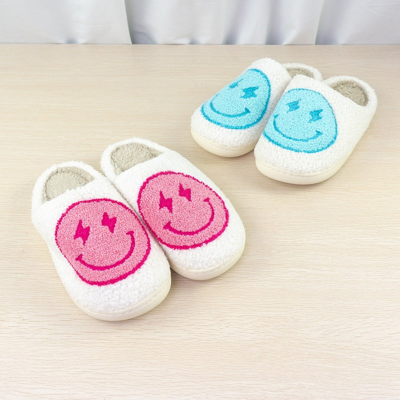 Lightning Smile Face Slippers  - By Qivii