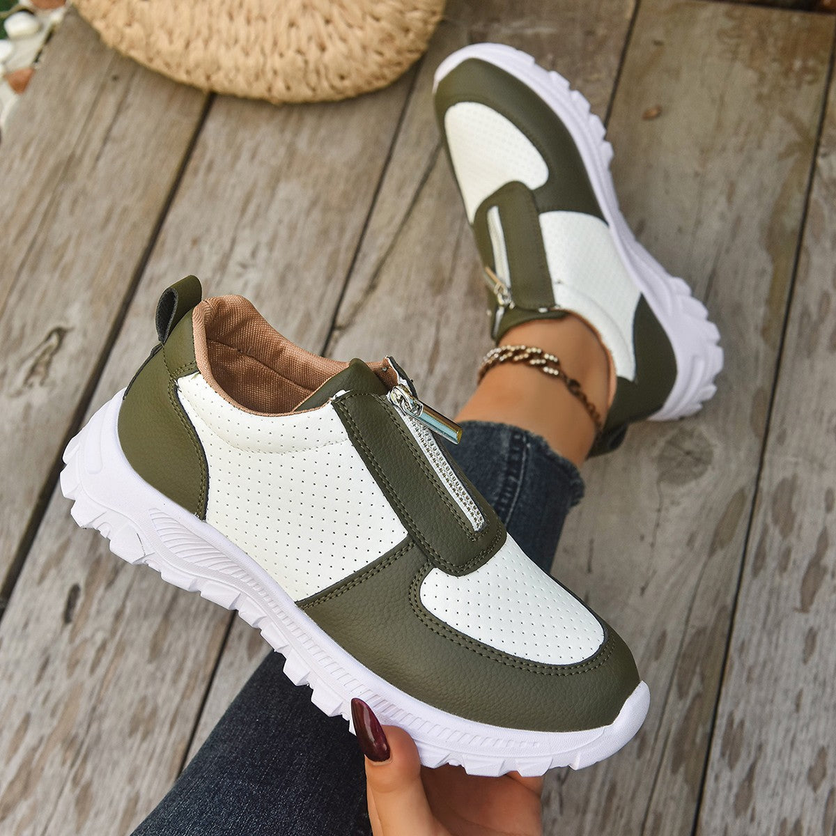Verona Zip Sneakers  - By Qivii
