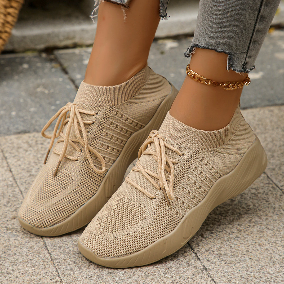 Léa Knit Sneakers  - By Qivii