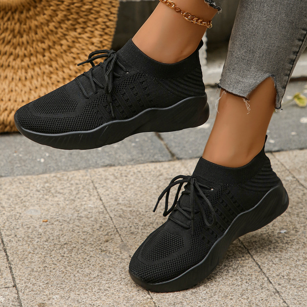Léa Knit Sneakers  - By Qivii