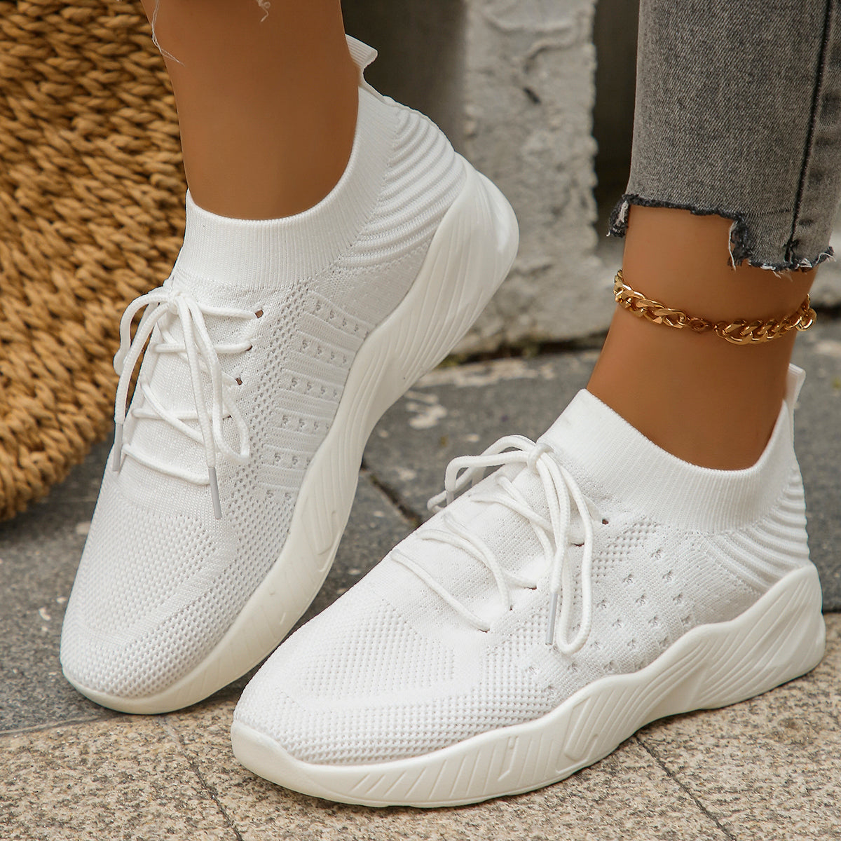 Léa Knit Sneakers  - By Qivii