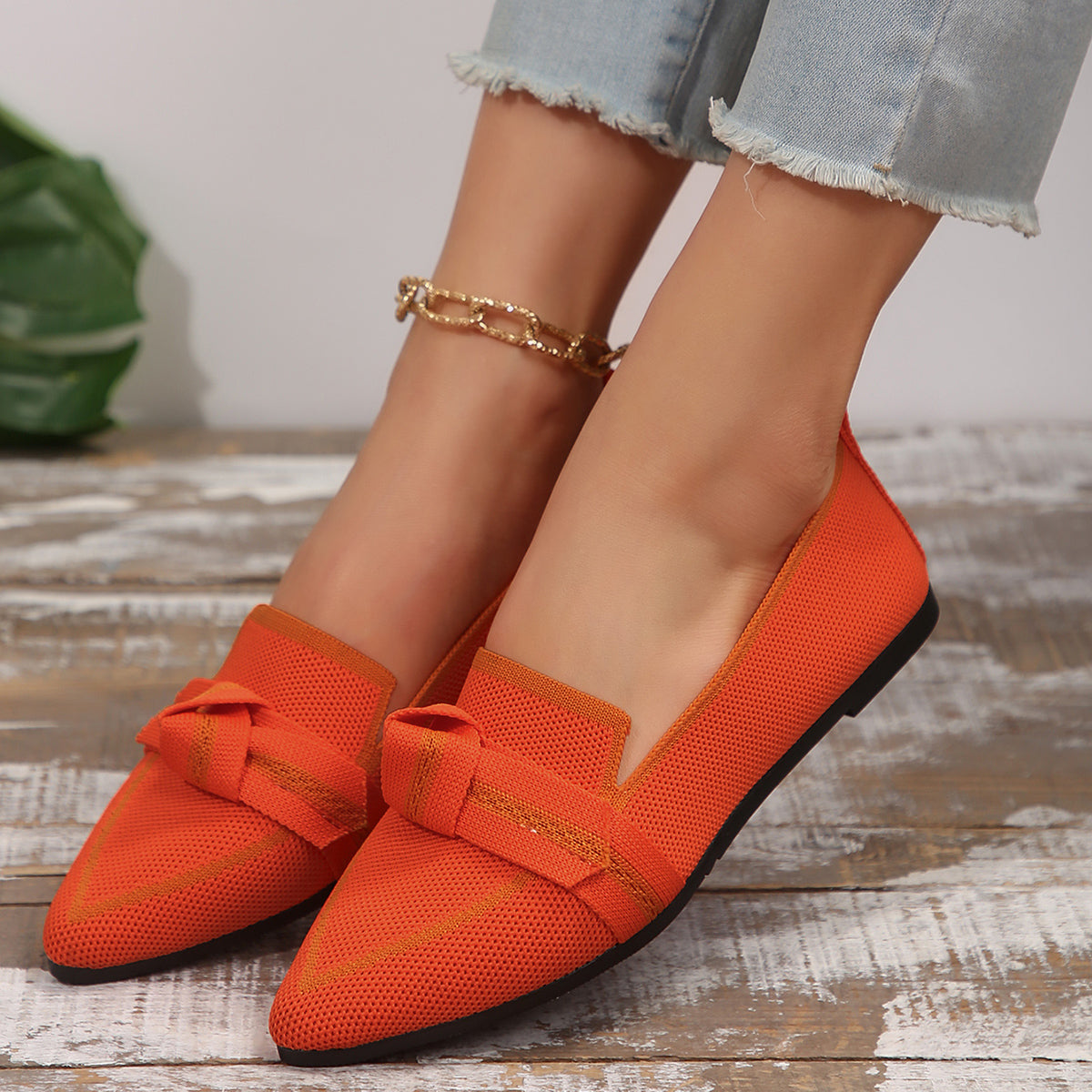 Amara Knit Flats  - By Qivii