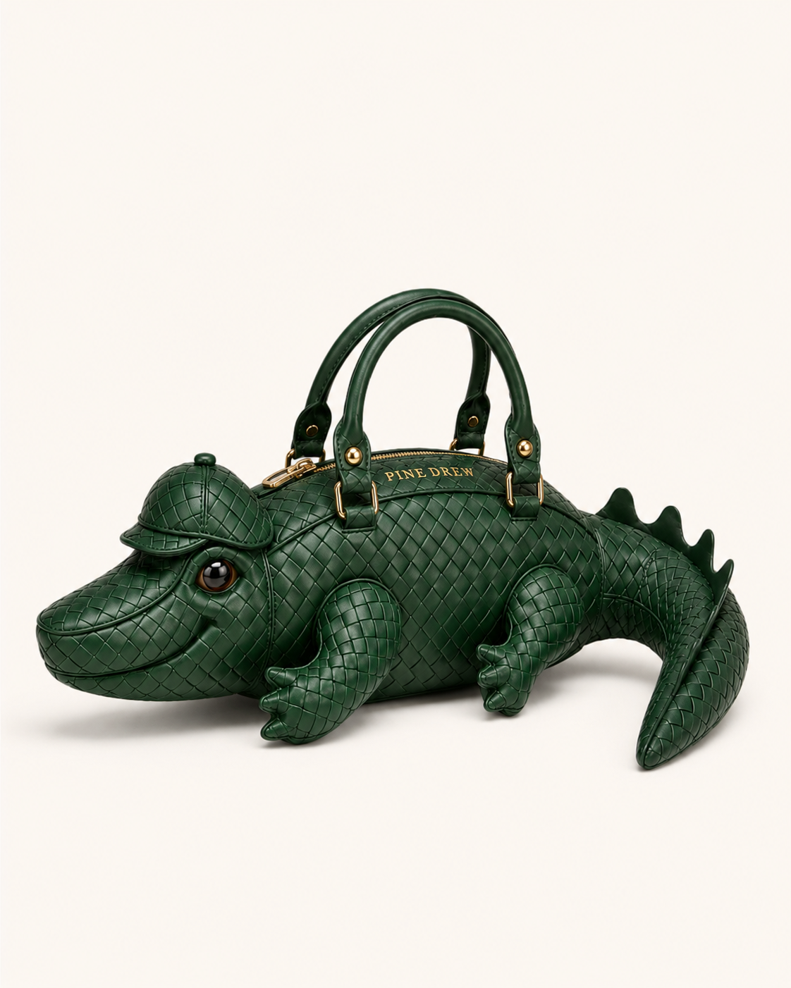 Monsieur Croco in Interwoven Vegan Leather  - By Qivii