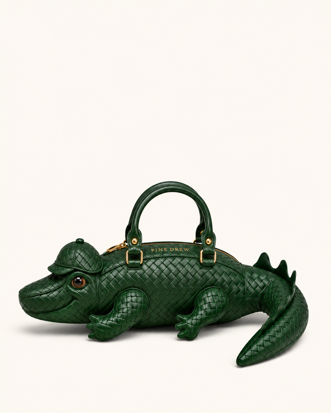Monsieur Croco in Interwoven Vegan Leather  - By Qivii
