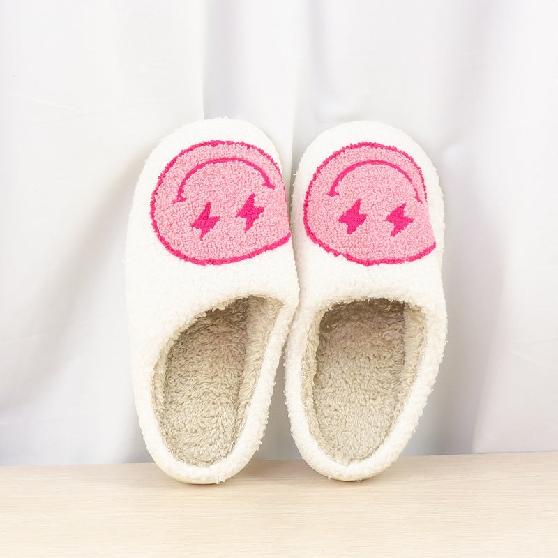 Lightning Smile Face Slippers  - By Qivii
