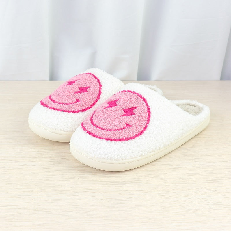 Lightning Smile Face Slippers  - By Qivii