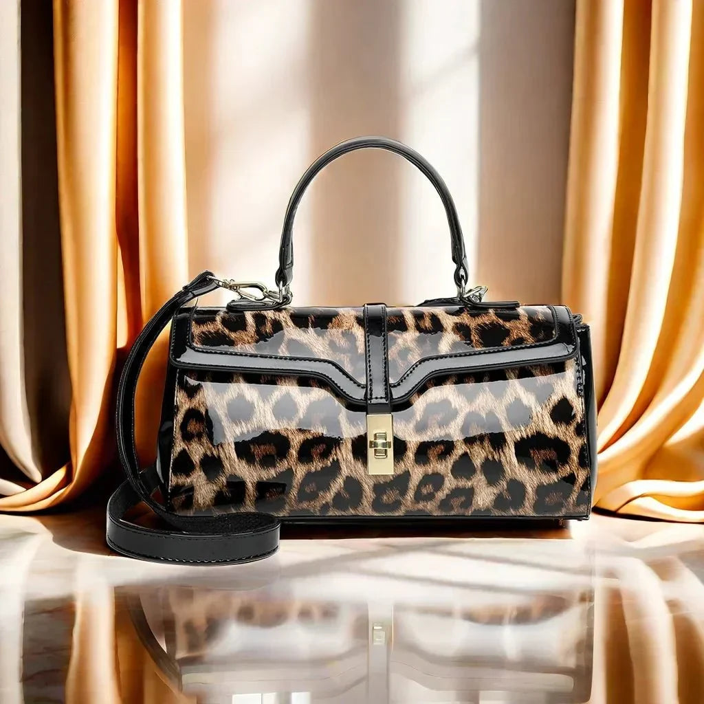 Leoparda Leather Bag  - By Qivii