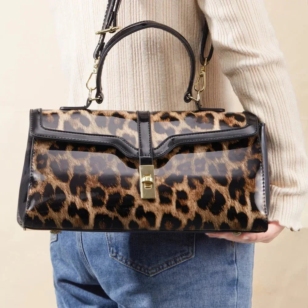 Leoparda Leather Bag  - By Qivii