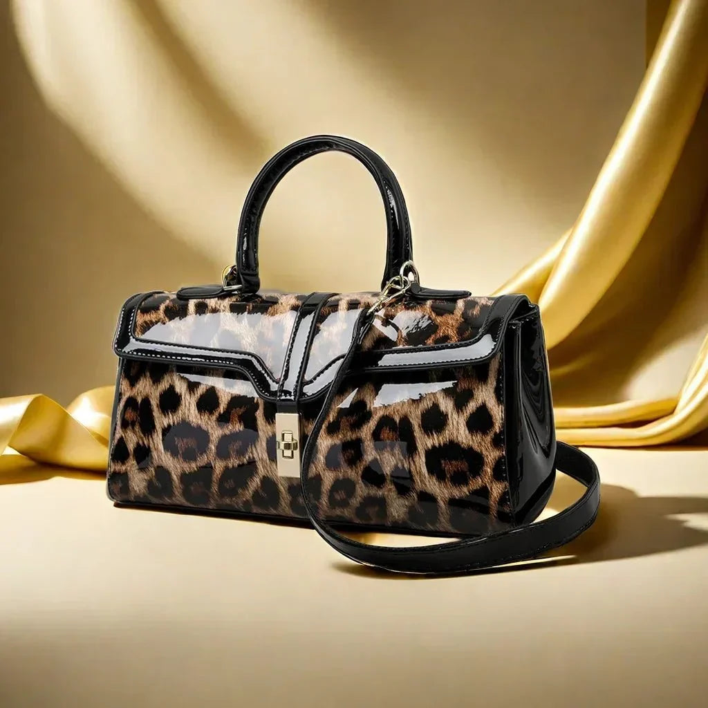 Leoparda Leather Bag  - By Qivii