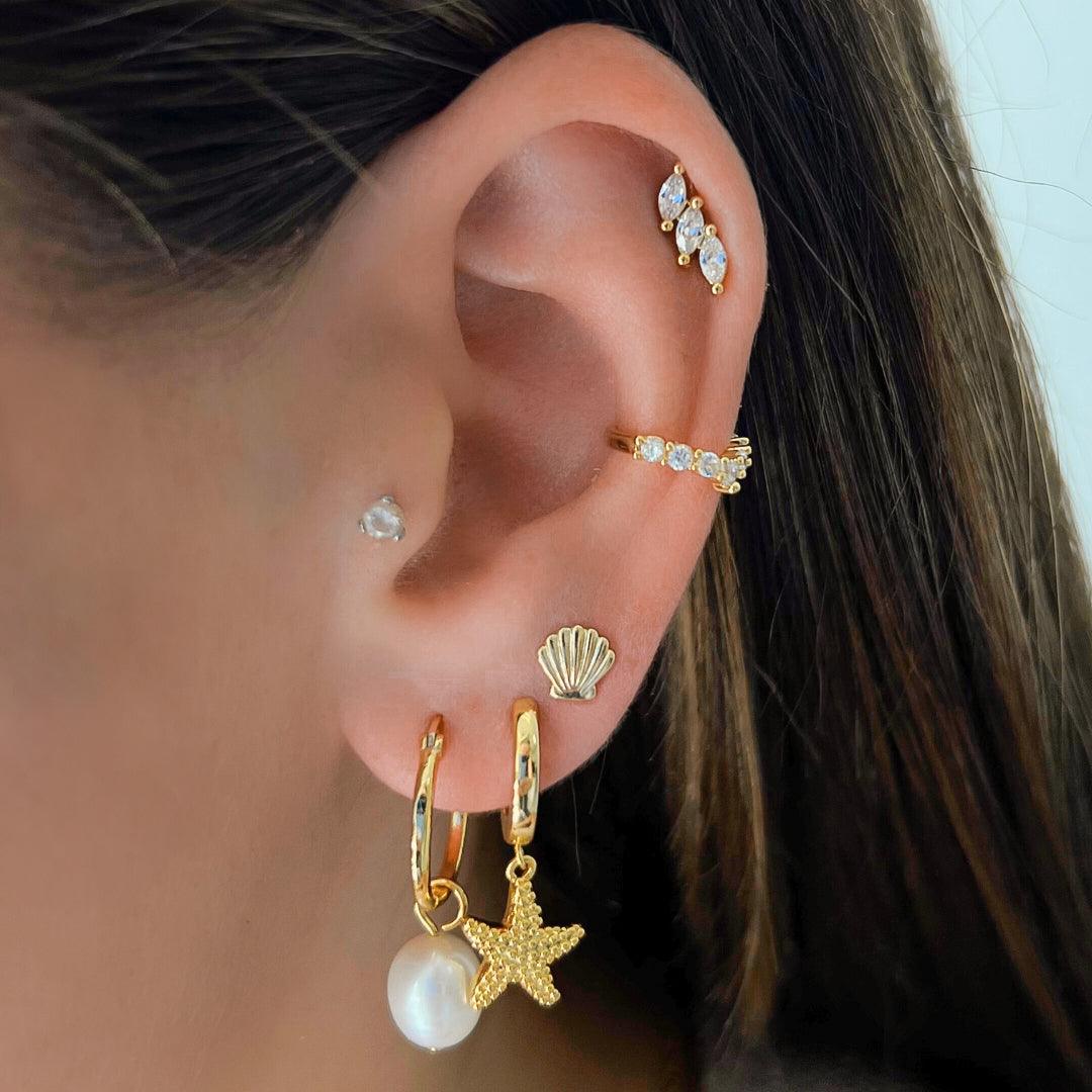 Starfish Earrings | By Qivii