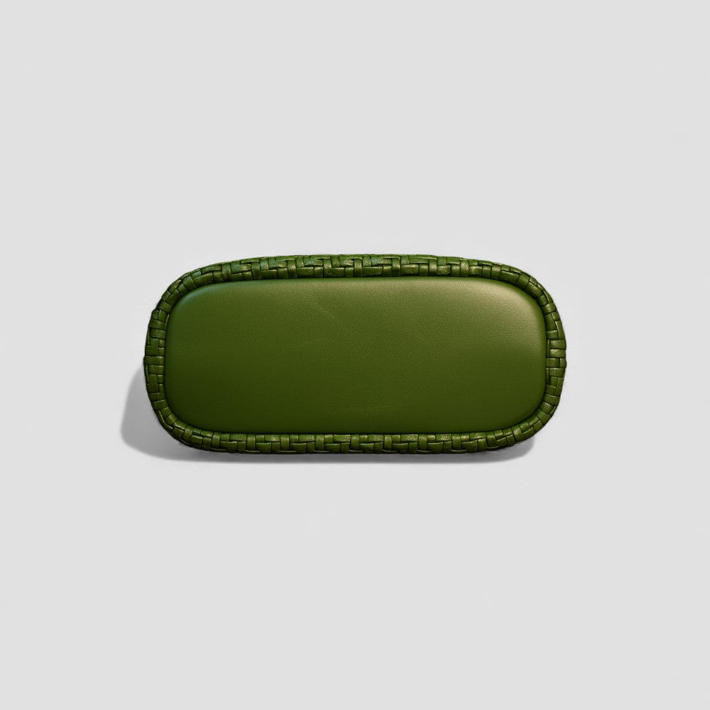 Verdant Weave Handbag in Vegan Leather  - By Qivii