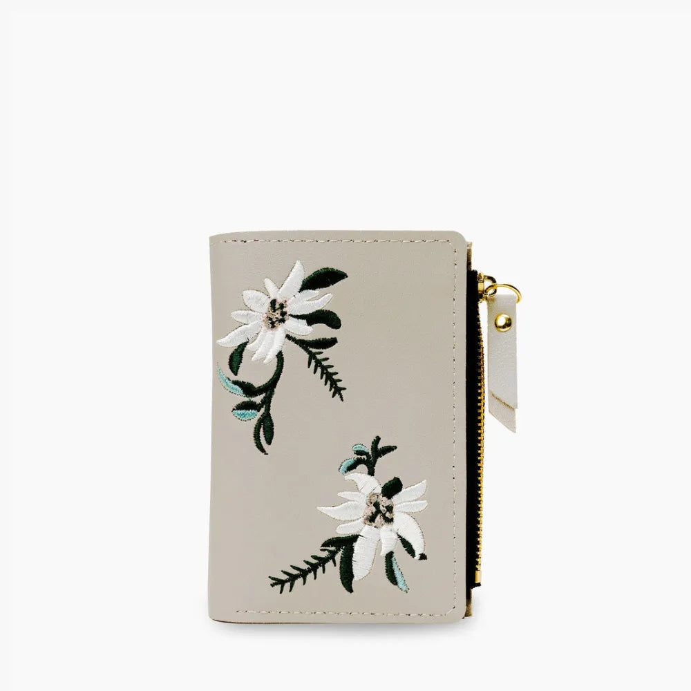 Fleur | Embroidered Wallet  - By Qivii