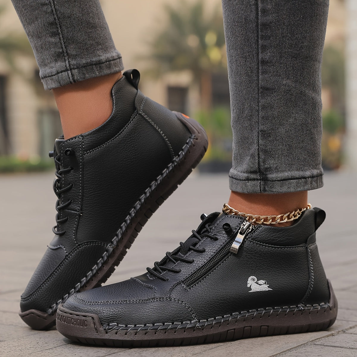 Mila  – Komfortable orthopädische Sneakers + Reißverschluss  - By Qivii
