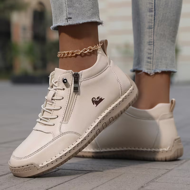 Mila  – Komfortable orthopädische Sneakers + Reißverschluss  - By Qivii