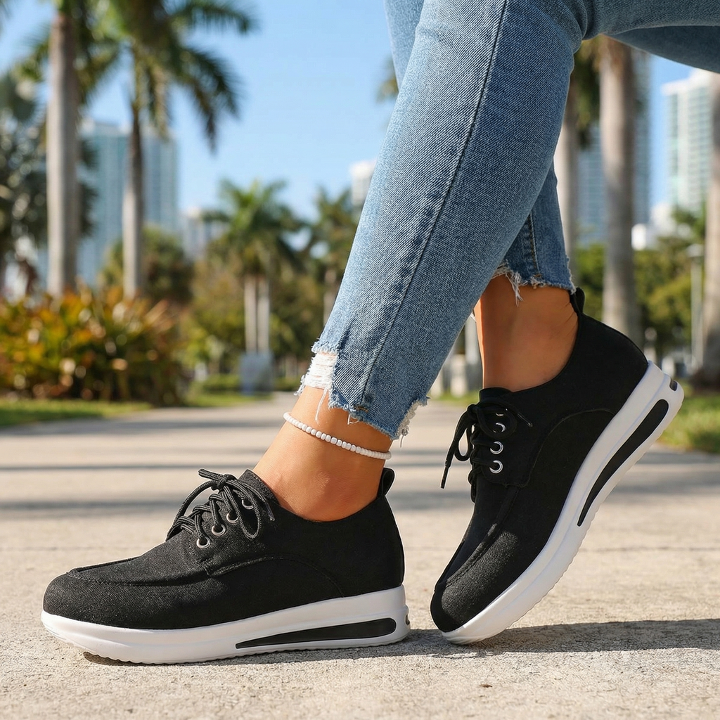 Hollie Lace-Up Loafers  - By Qivii
