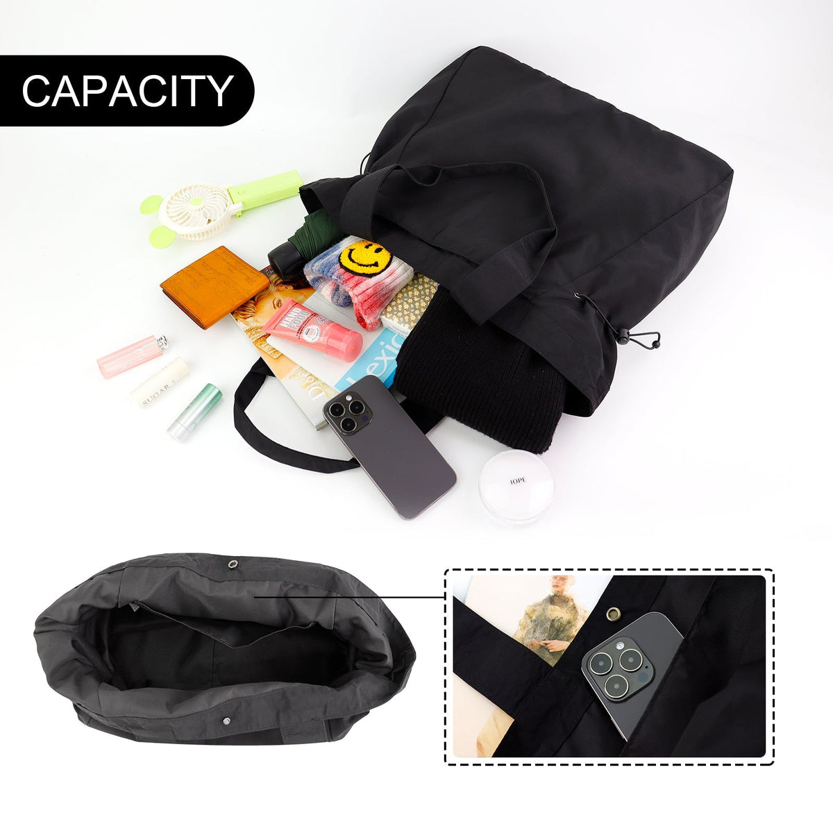 LIBBY Tote Bag in Black