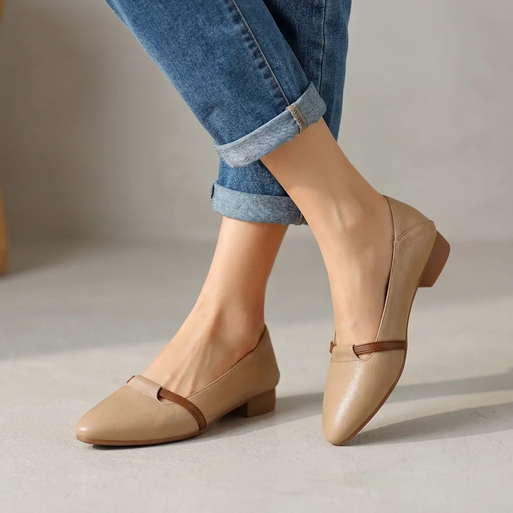 Carys Pointed Mary Janes  - By Qivii