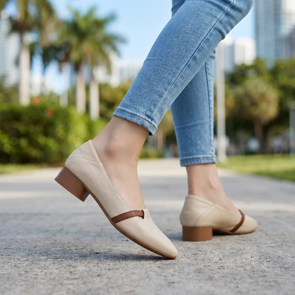 Carys Pointed Mary Janes  - By Qivii