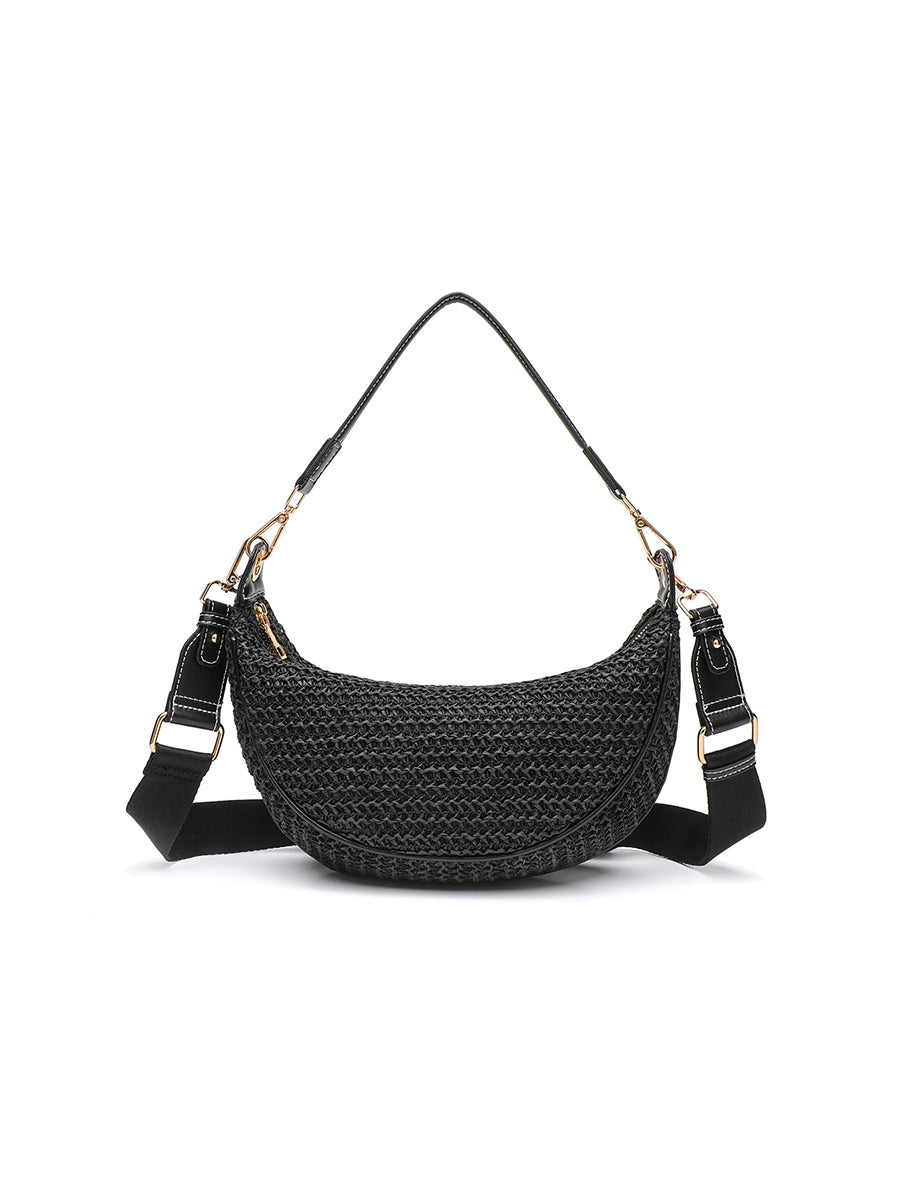 Women's Casual Shoulder Crossbody Bag Woven Underarm Bag MDA0444H5I