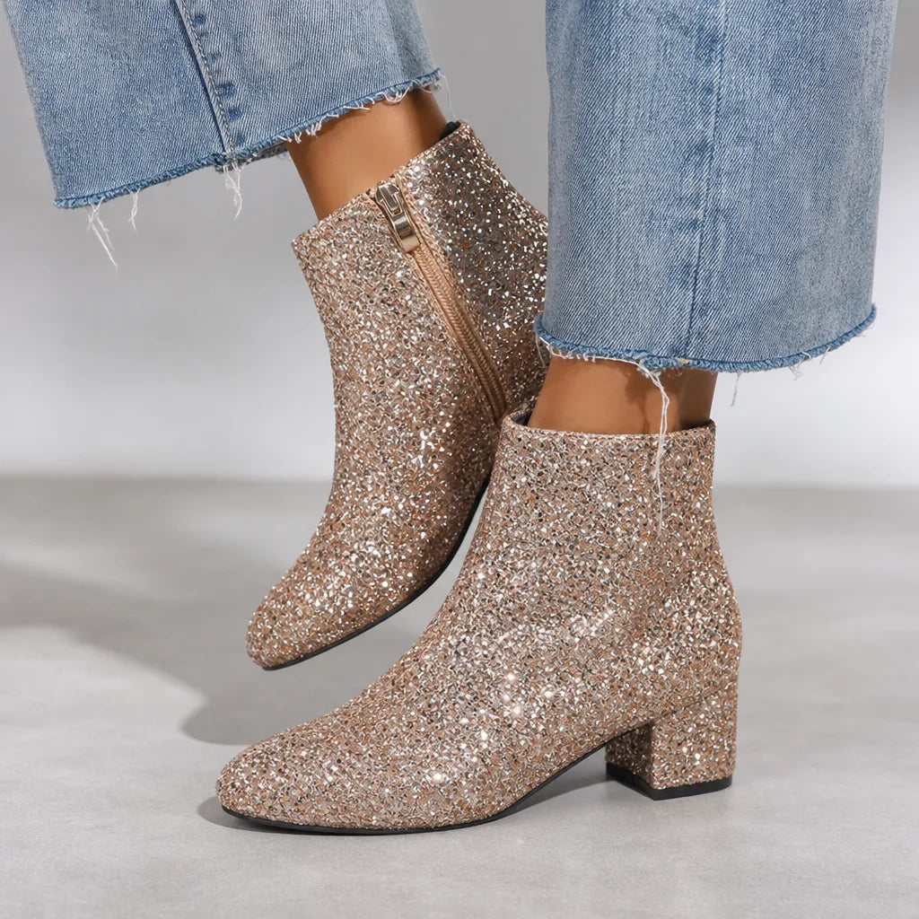 Delphina | Womens Fall Ankle Booties  - By Qivii