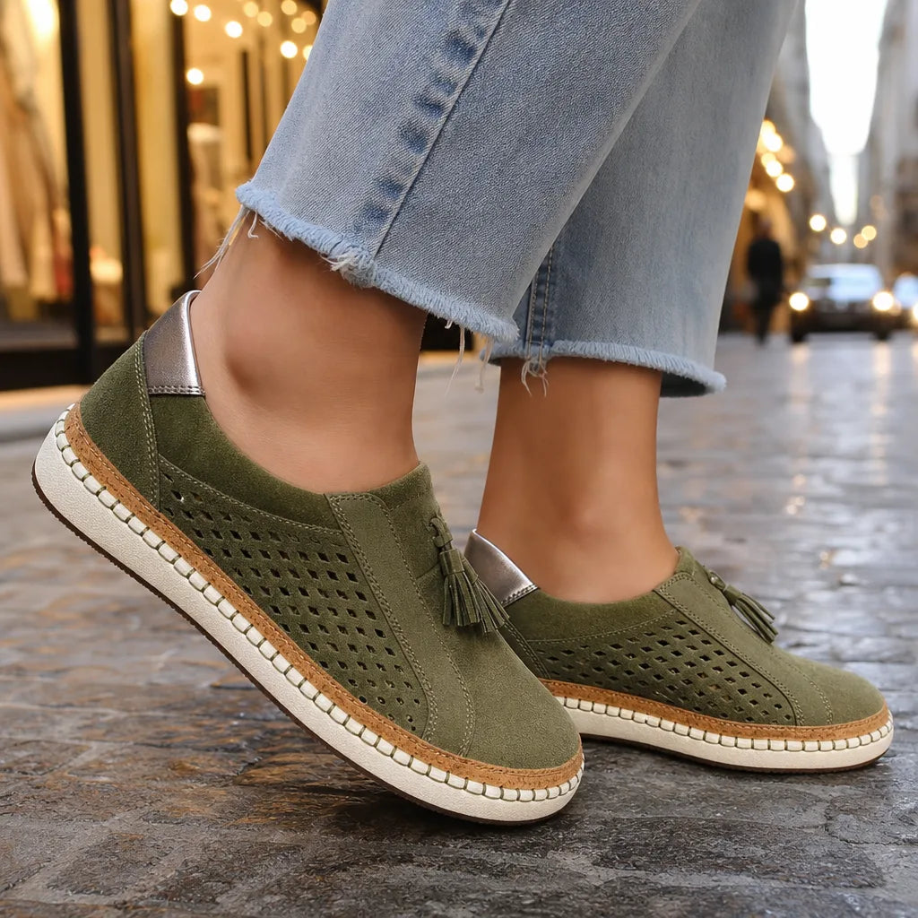 Delphine Tassel Slip-On Loafers  - By Qivii