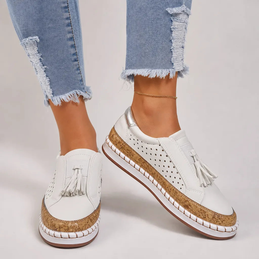 Delphine Tassel Slip-On Loafers  - By Qivii