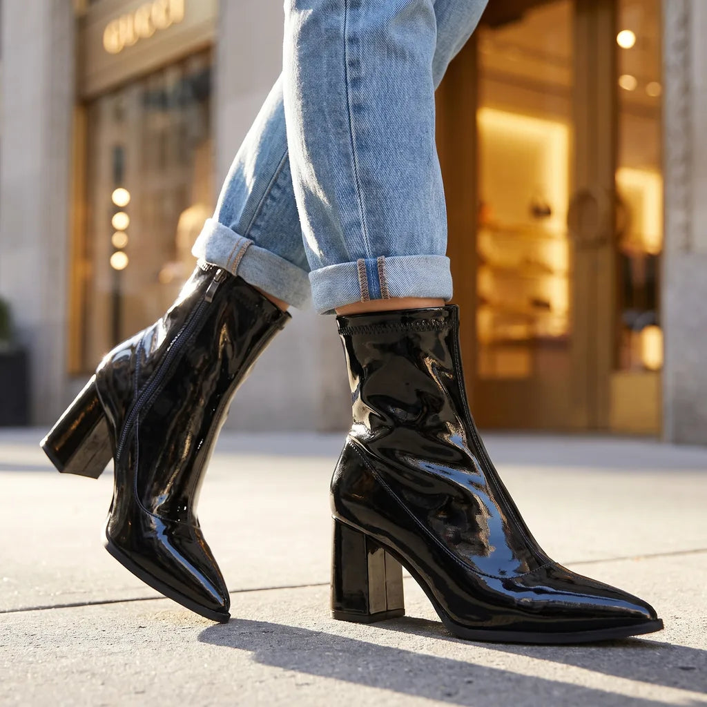 Delphine | Women's Fall Ankle Boots  - By Qivii
