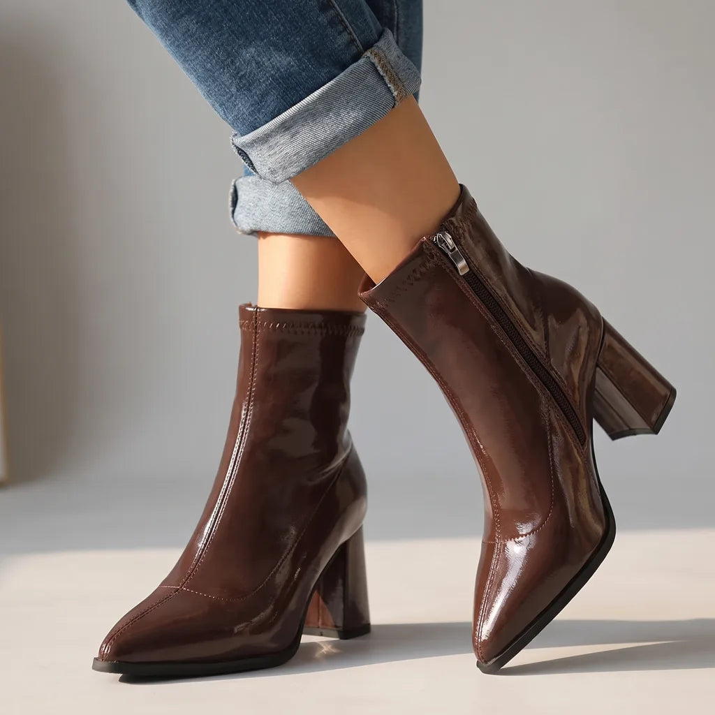 Delphine | Women's Fall Ankle Boots  - By Qivii