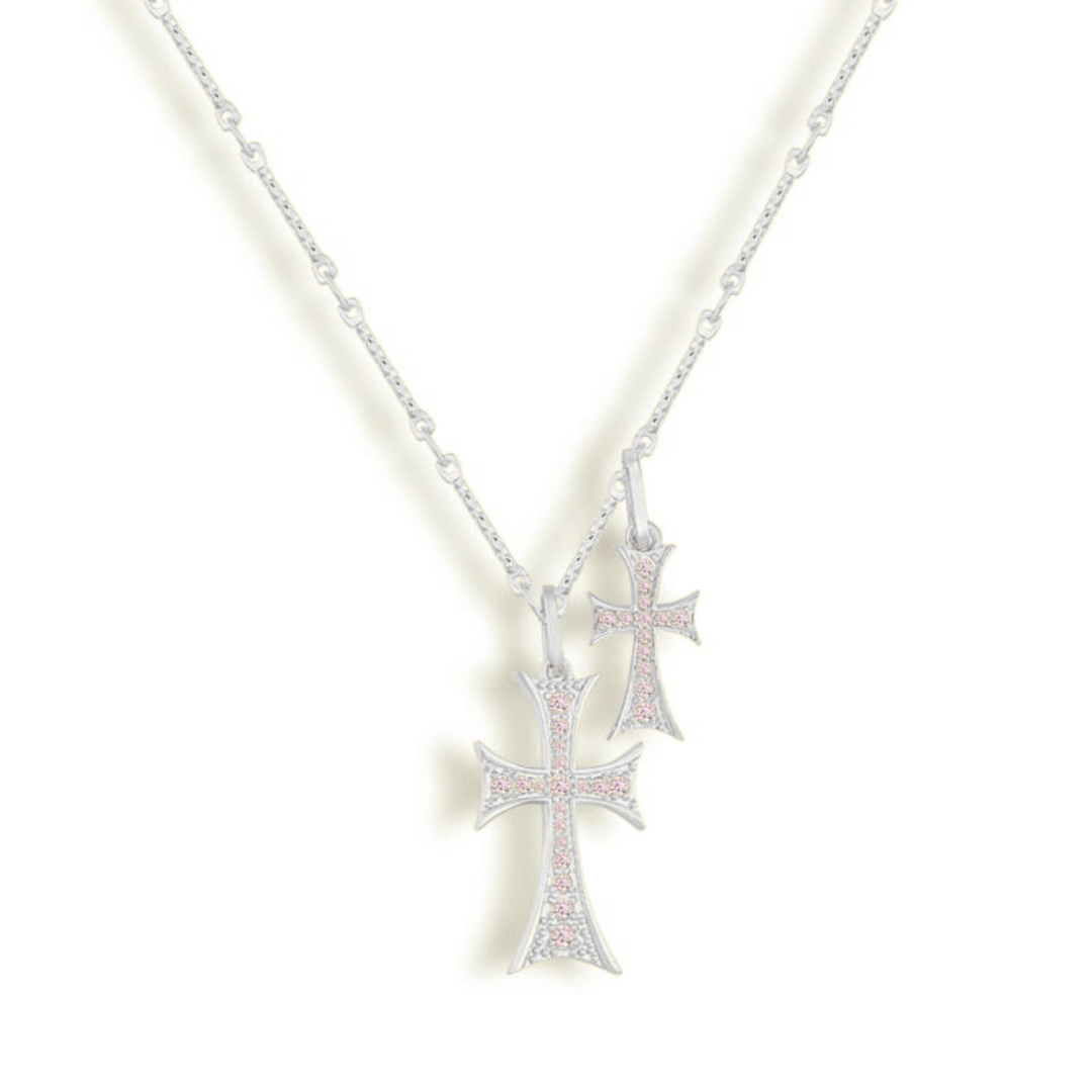 Double Cross Me Necklace | By Qivii