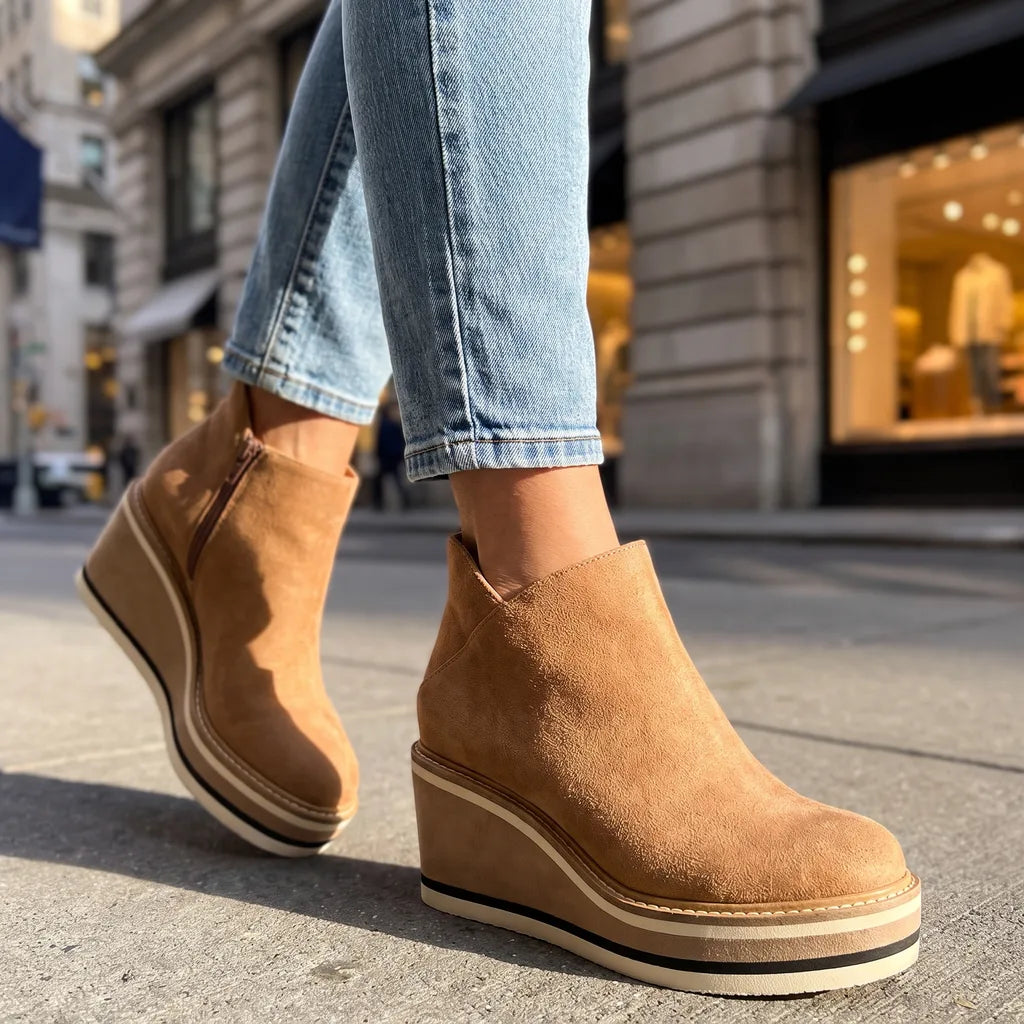 Edith | Womens Waterproof Heeled Boots  - By Qivii