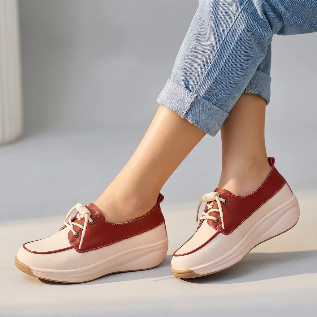 Eliza Wedge Slip-On Flats  - By Qivii