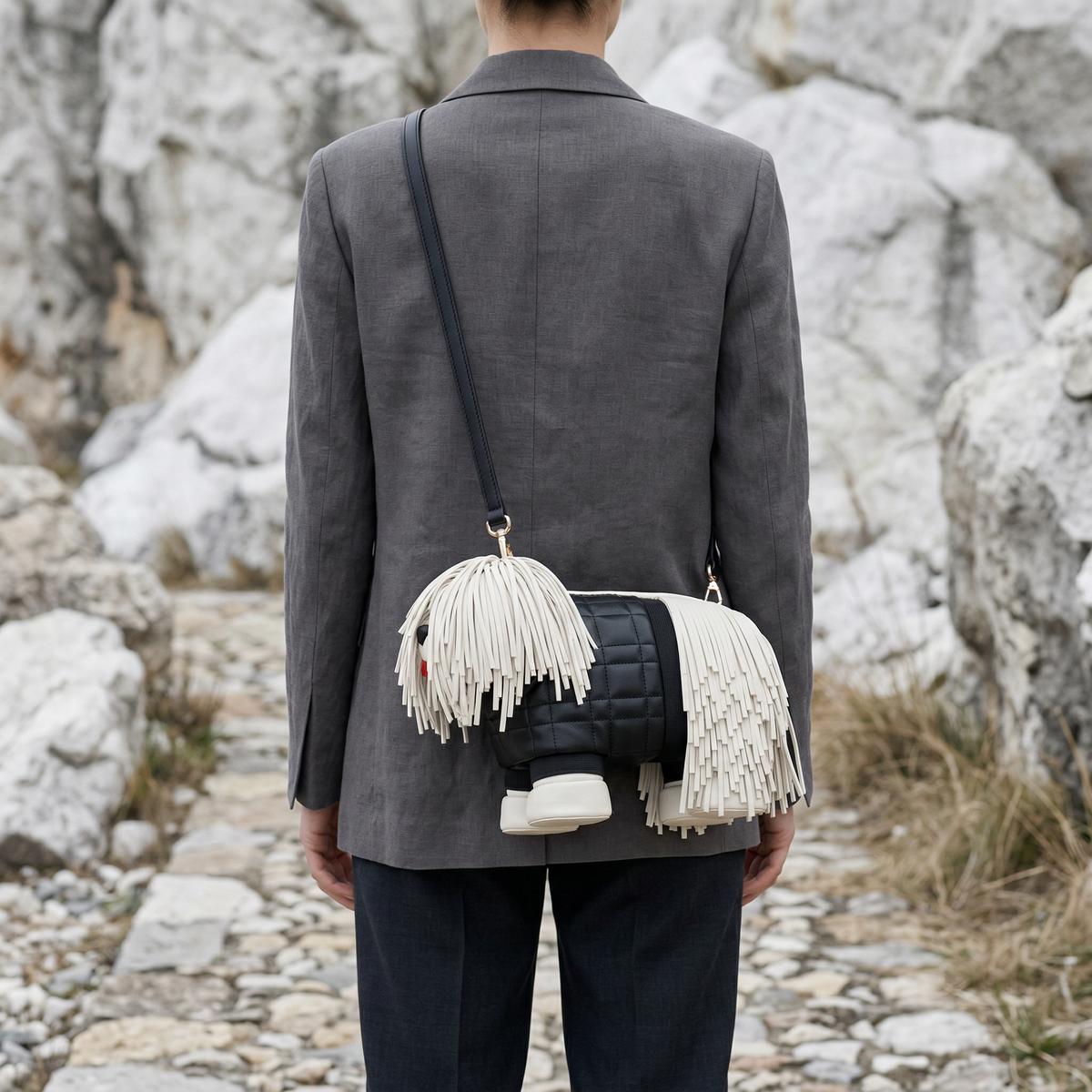 Fringe Pup Couture Bag  - By Qivii