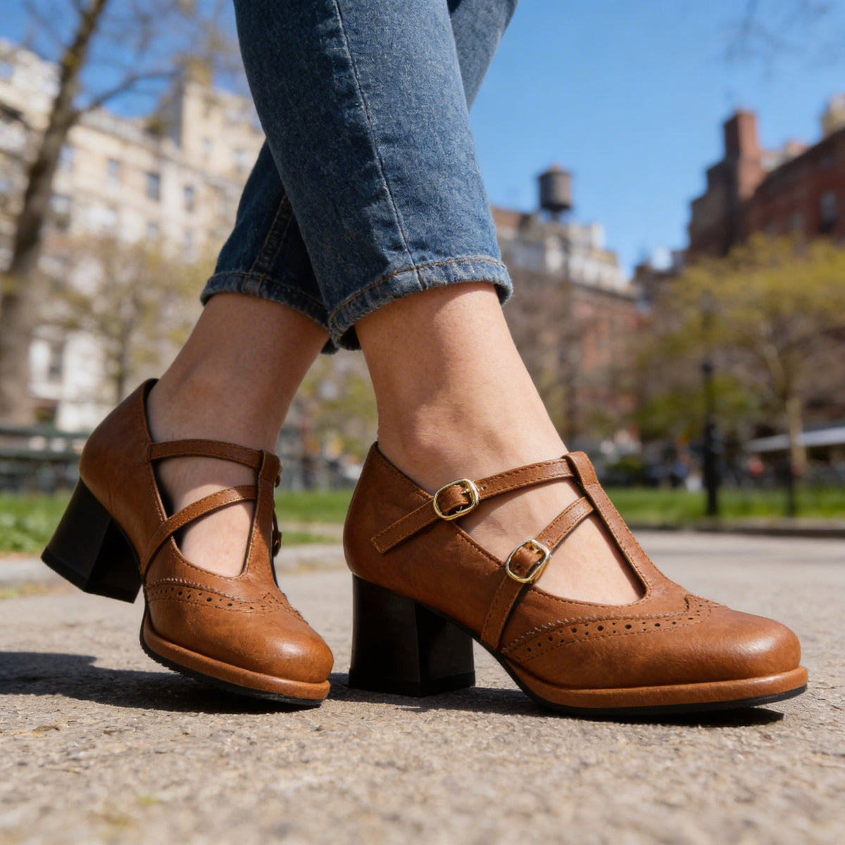 Sadie Mae Brogue Loafers  - By Qivii