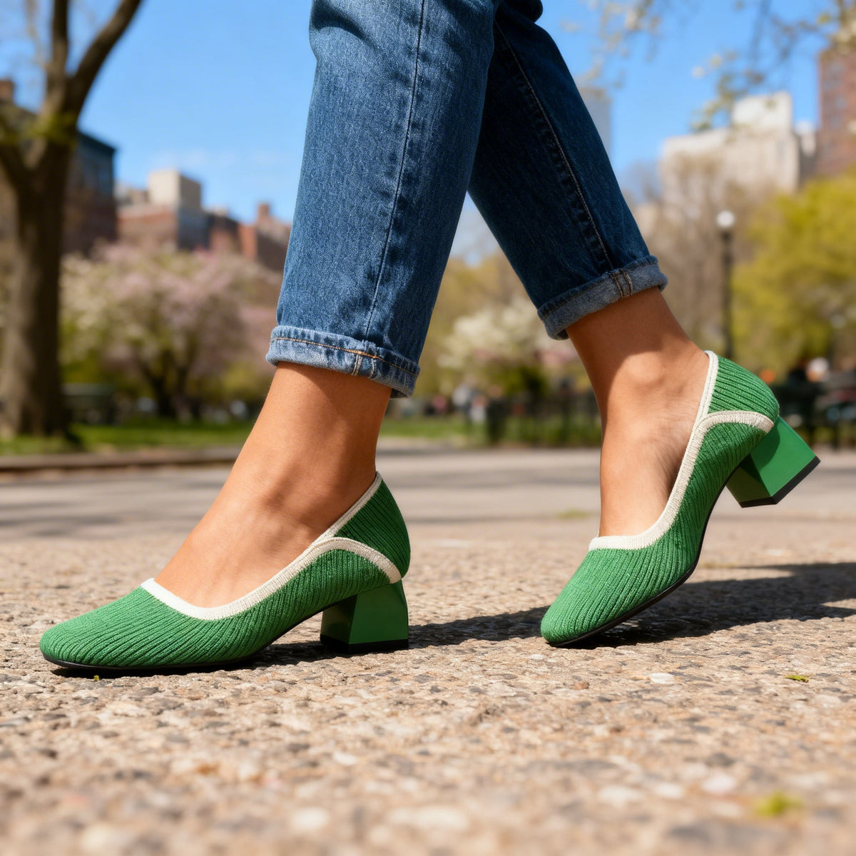 Rosabella Woven Pumps  - By Qivii