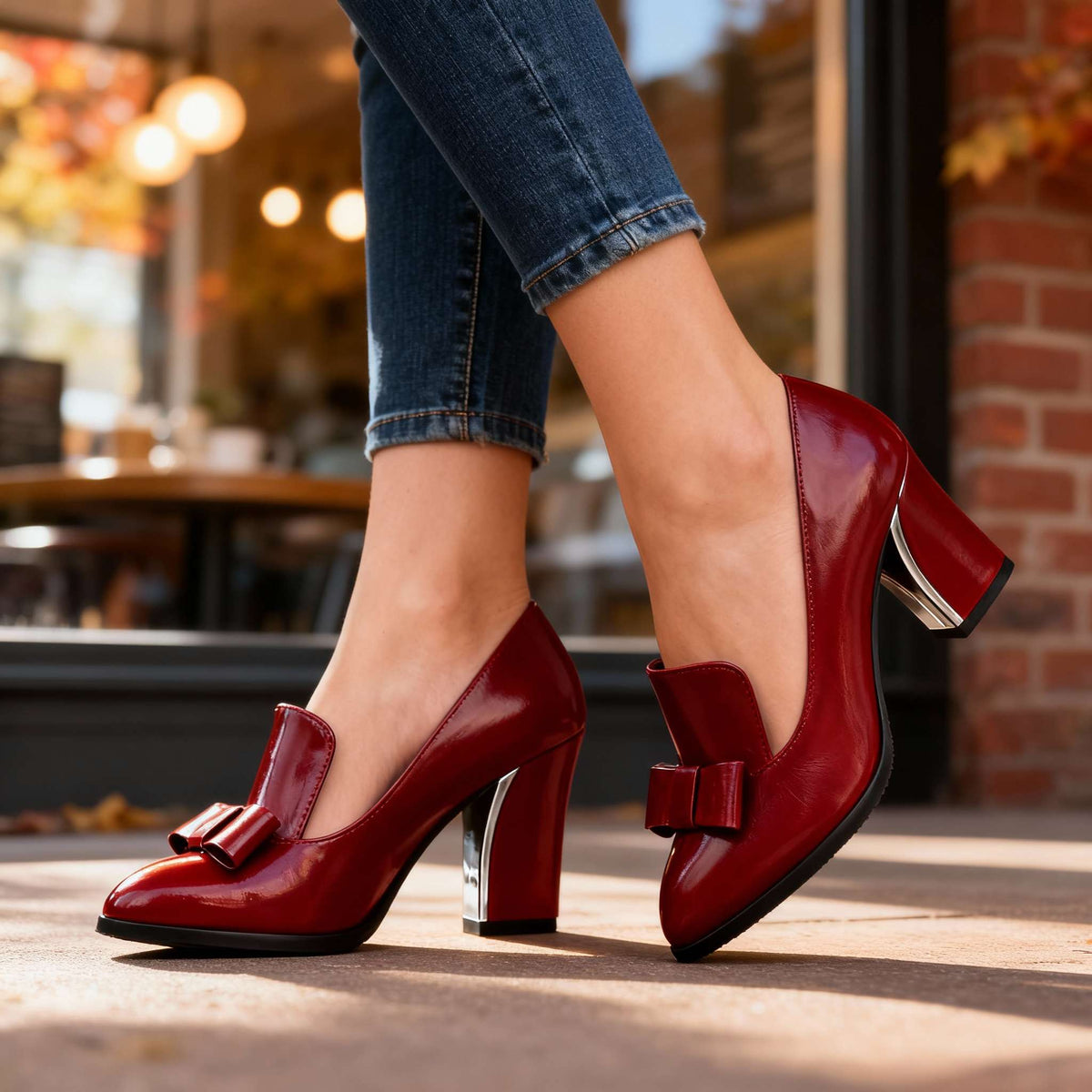 Mabel Bow Heels  - By Qivii