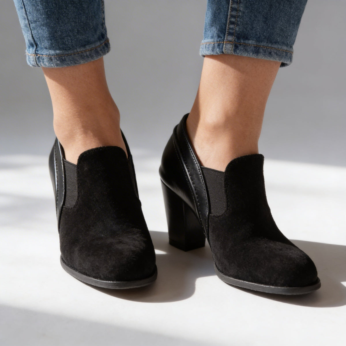 Andrea Slip-On Heels  - By Qivii