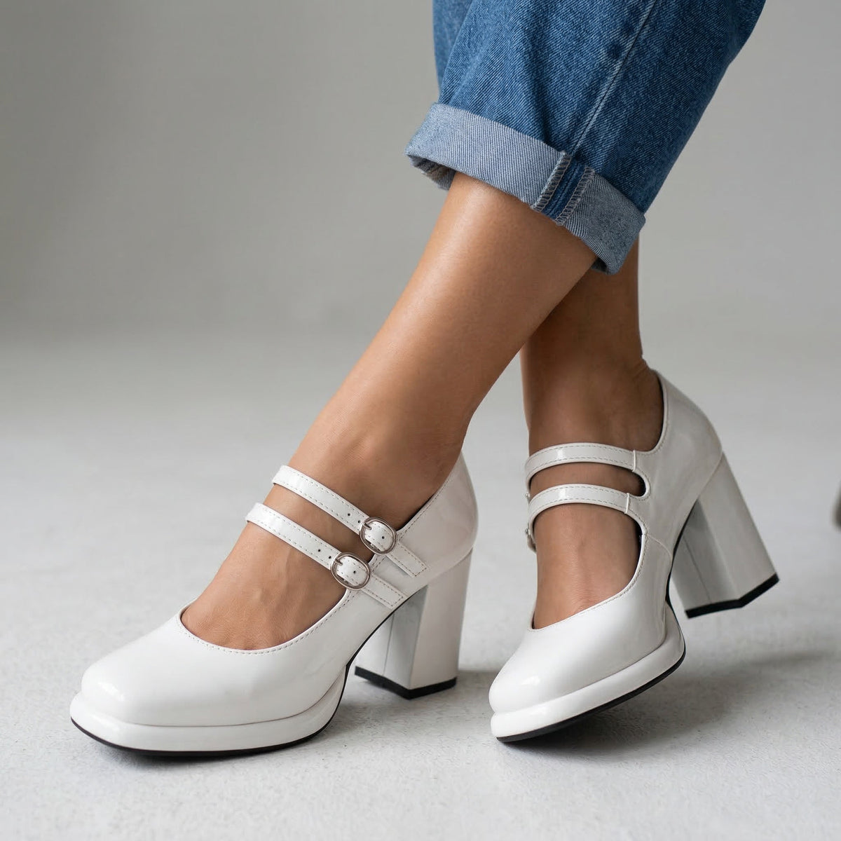Marissa Twin Strap Loafers  - By Qivii