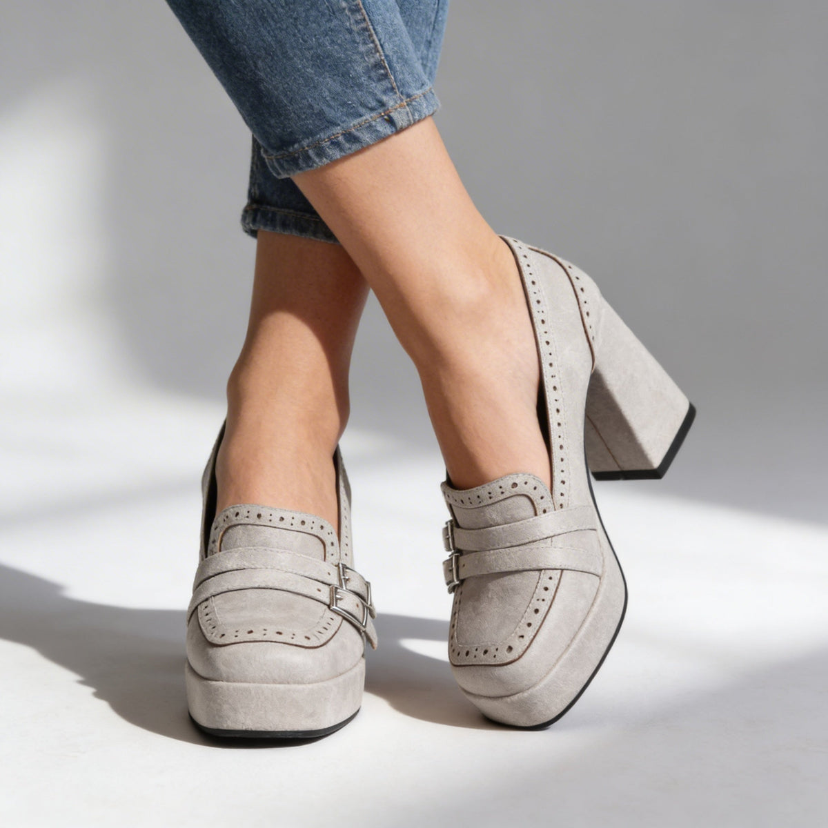 Adriana Brogue Loafers  - By Qivii