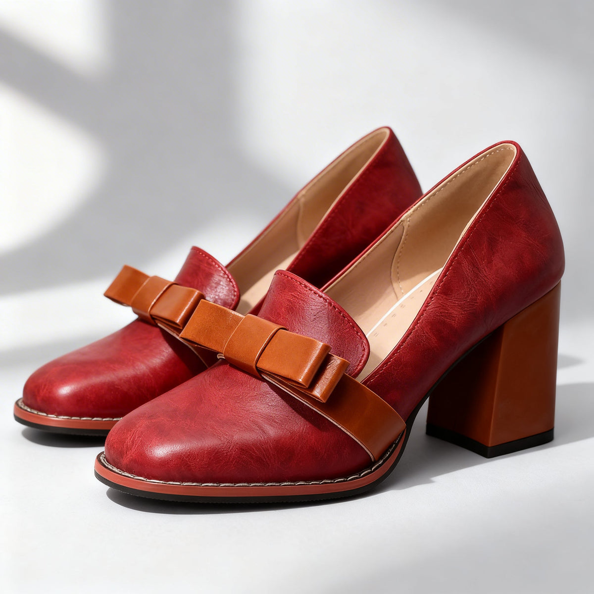 Abigail Bow Strap Loafers  - By Qivii