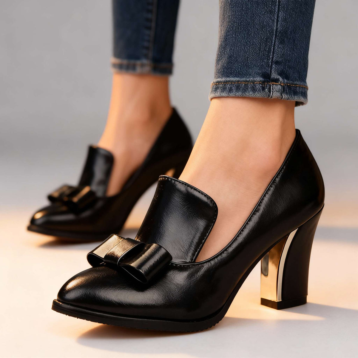Mabel Bow Heels  - By Qivii