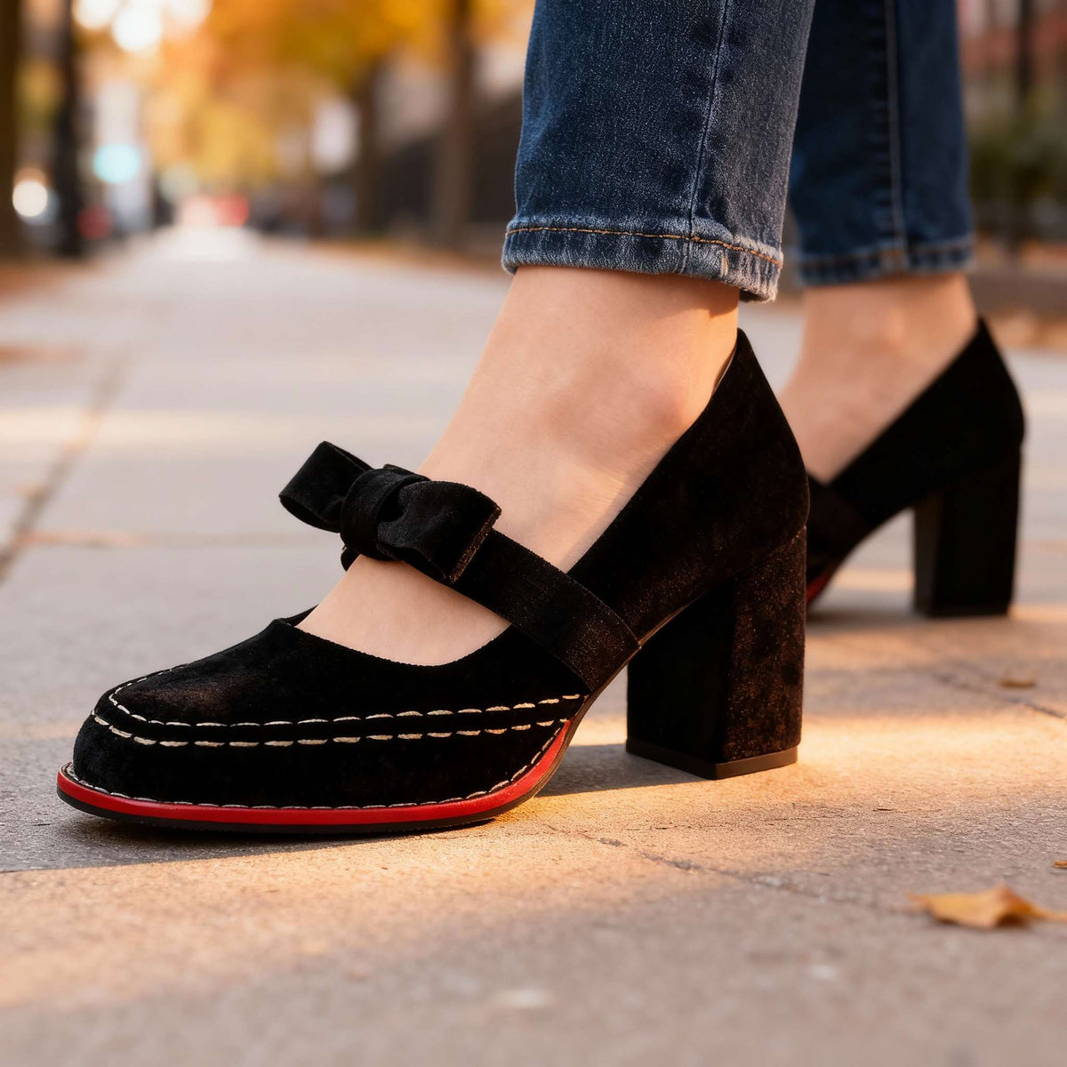 Alessia Velvet Loafers  - By Qivii