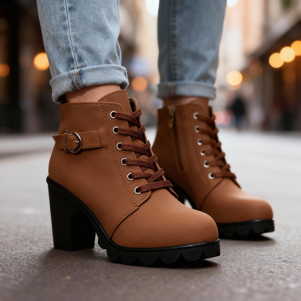 Ariella Ankle Boots  - By Qivii