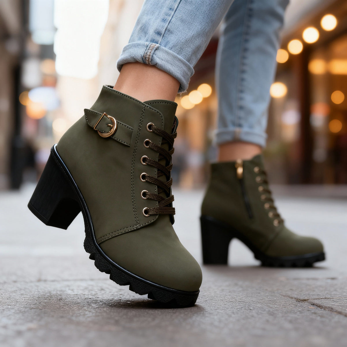 Ariella Ankle Boots  - By Qivii