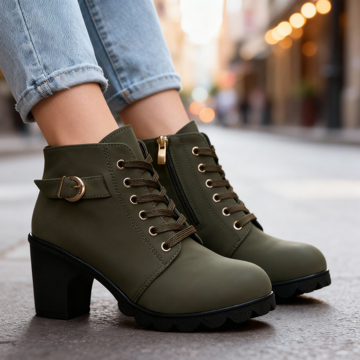 Ariella Ankle Boots  - By Qivii