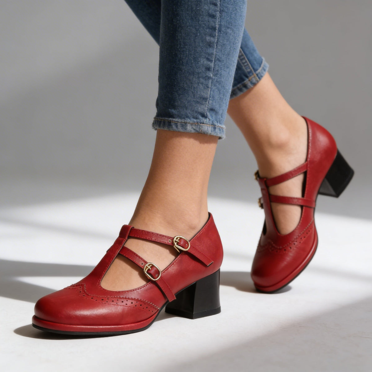 Sadie Mae Brogue Loafers  - By Qivii