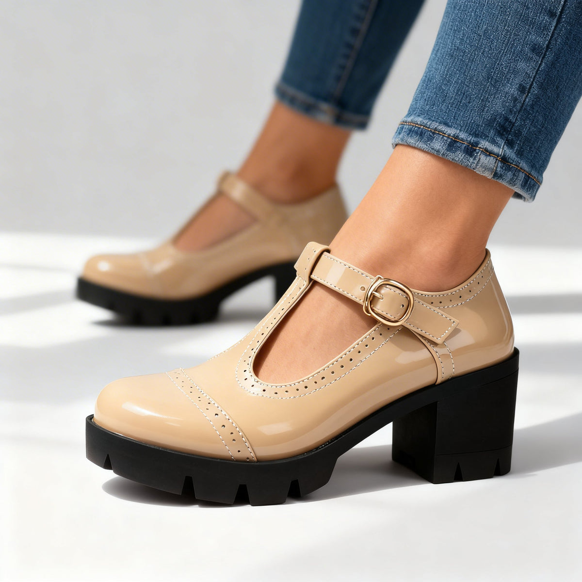 Daisy Brogue Loafers  - By Qivii